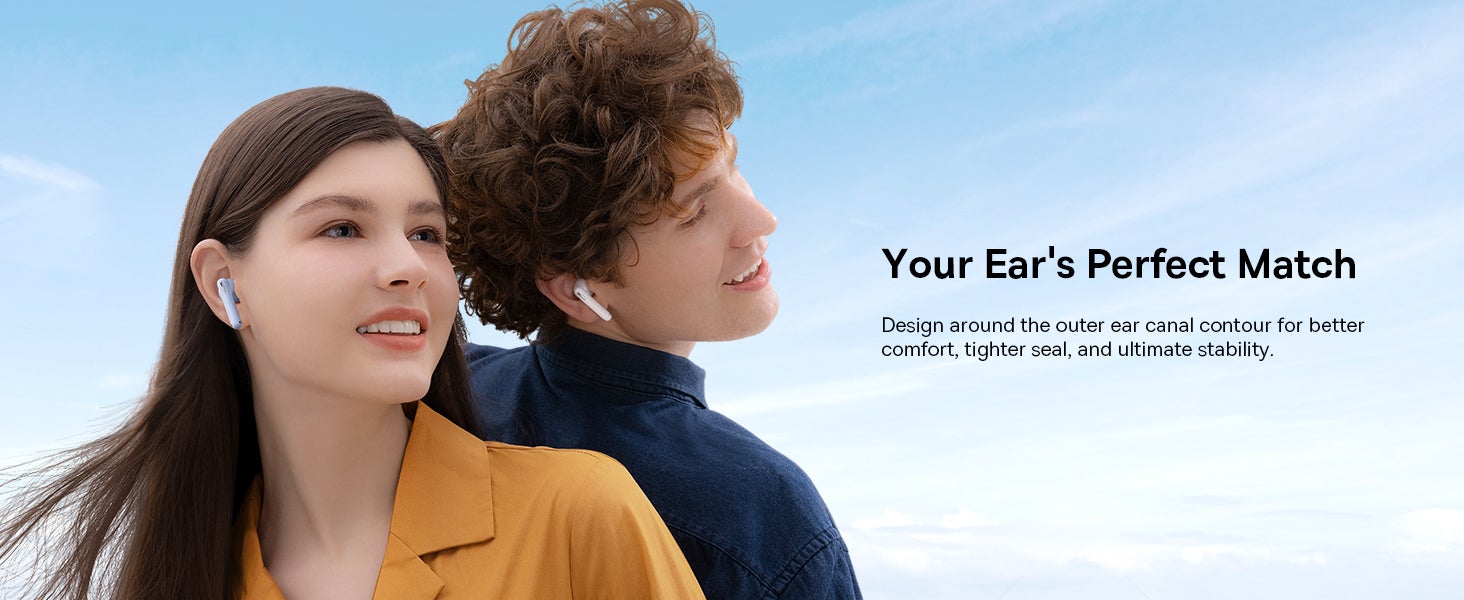 Wireless Earbuds, 30H Playback Bluetooth V5.3 TWS Earbuds With 4 ENC Mics, Call Noise Reduction Headset Pro Low Latency Earbuds 30H Playtime Fast Charge Ear Buds Compatible for Android And iOS White