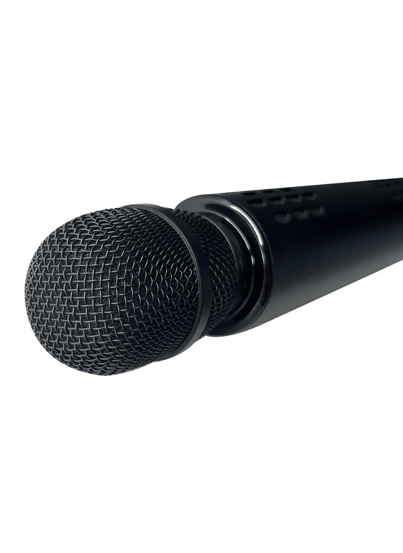 Karaoke Microphone / Record Songs & Sing Songs/ Bluetooth /TF Card /AUX / Speaker /High-Quality Microphone - Black