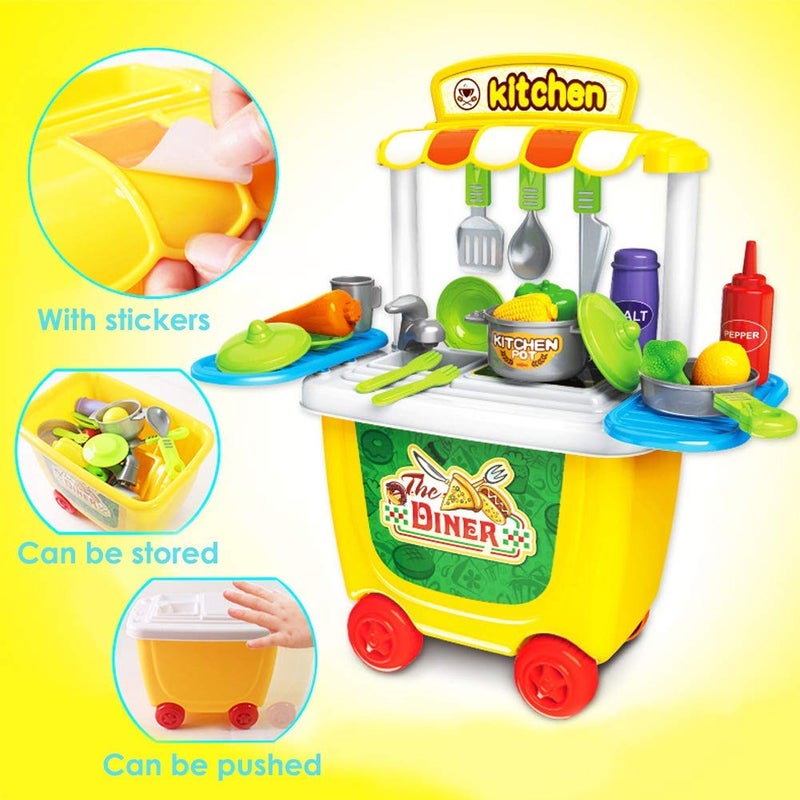 31-Piece Bbq Kitchen Pretend Play Toys