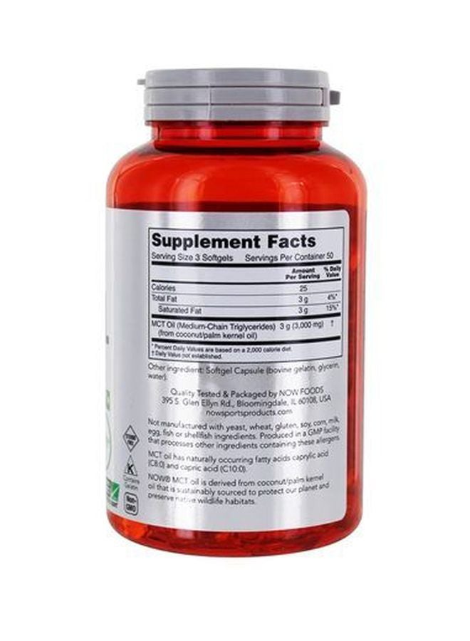 Now Sports, Mct Oil 1000mg 150 Softgels