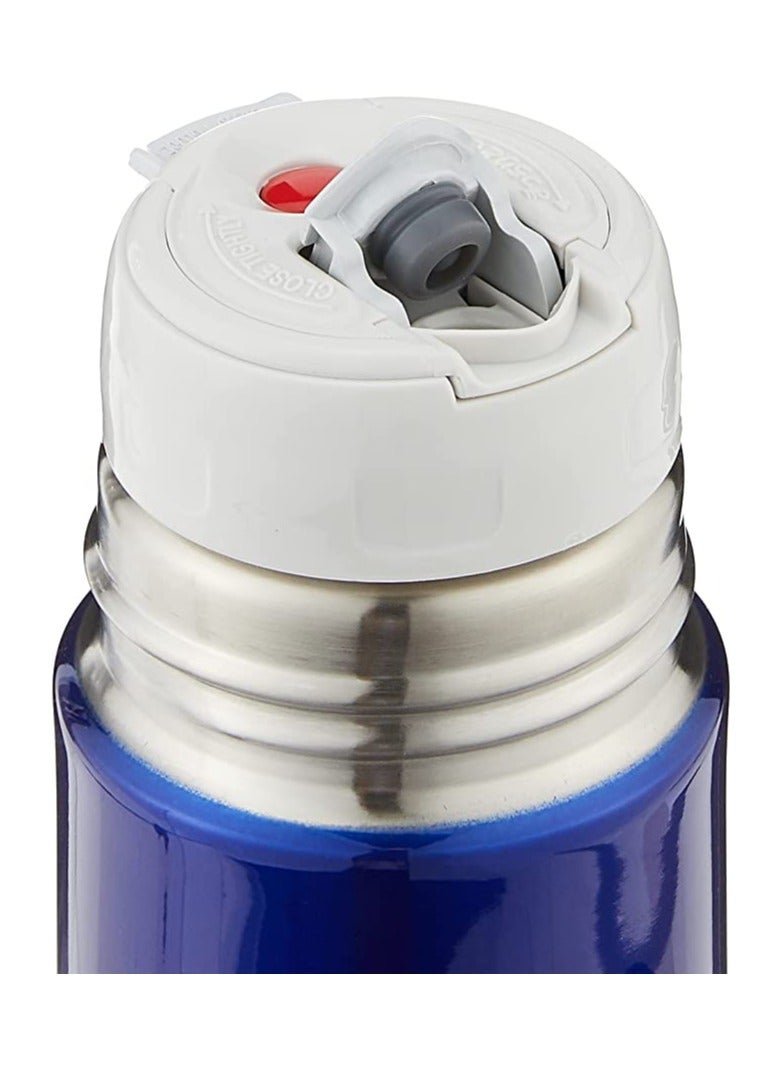 BLUE COLOUR, BOTTLE WITH CUP 0.35LTR