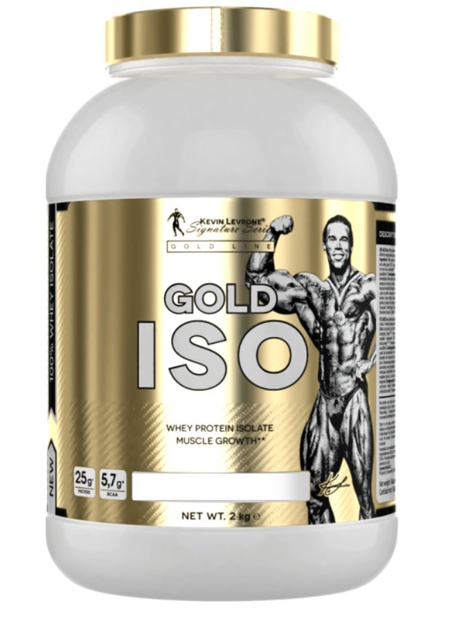 Gold Iso, 100% Pure Whey Protein Isolate Strawberry Flavor, 2kg