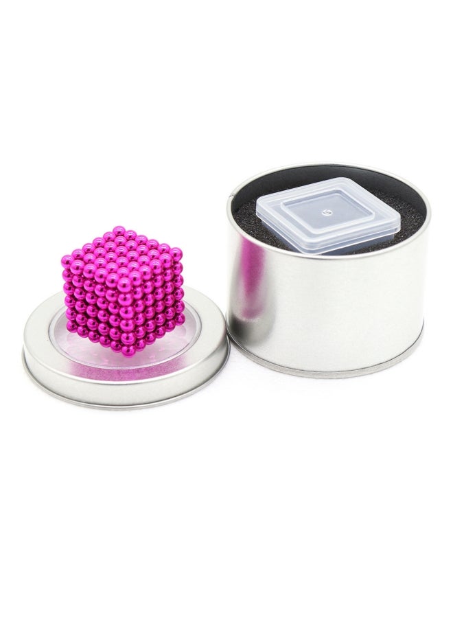 Magnetic DIY Beads 5MM Pink 216+6+Iron Box