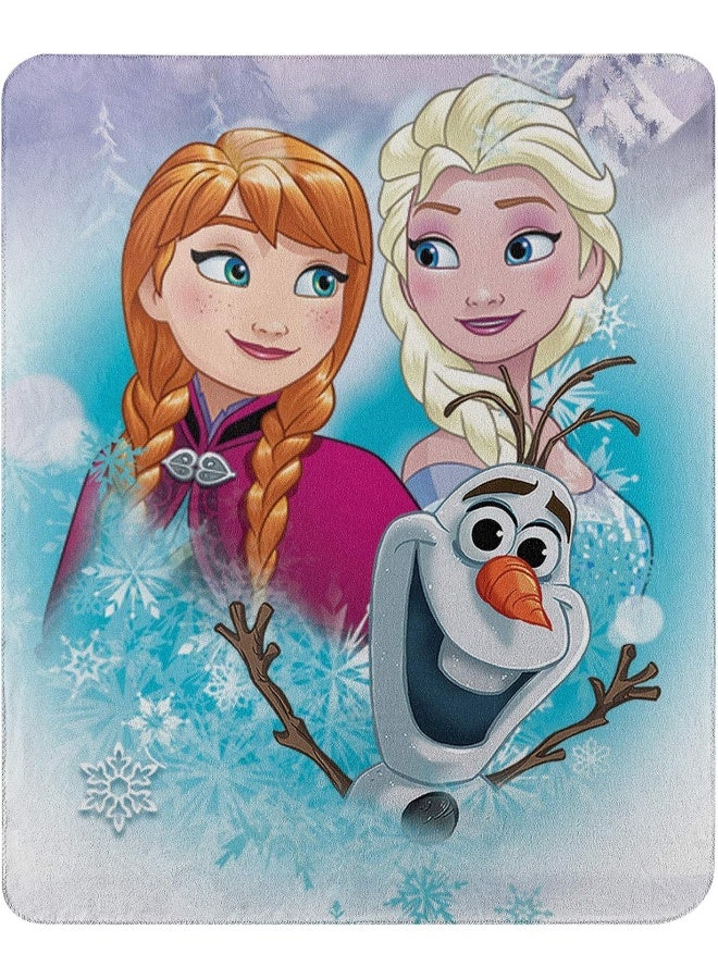 Disney Frozen, Snow Journey Fleece Throw Blanket, 45