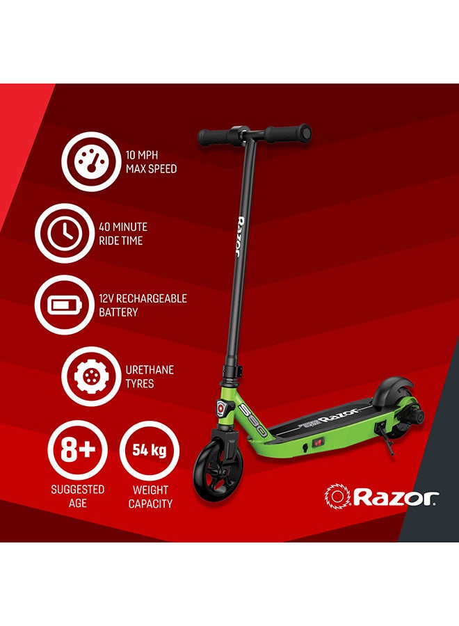 Kids Power Core S80Electric Scooter For Age 8 and Up, Power Core High-Torque Hub Motor, Up to 10 mph, All-Steel Frame L 80.5 x W 33 x H 84cm