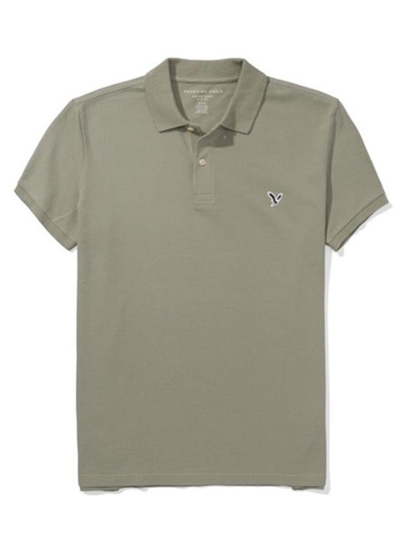 Logo Detail Short Sleeve Polo Shirt