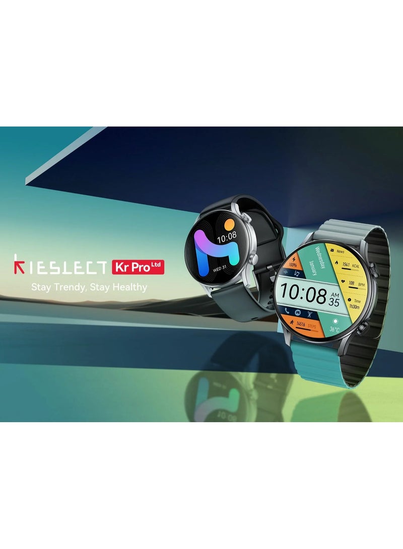 Kieslect Calling Watch Kr Pro Ltd with dual strap - SILVER