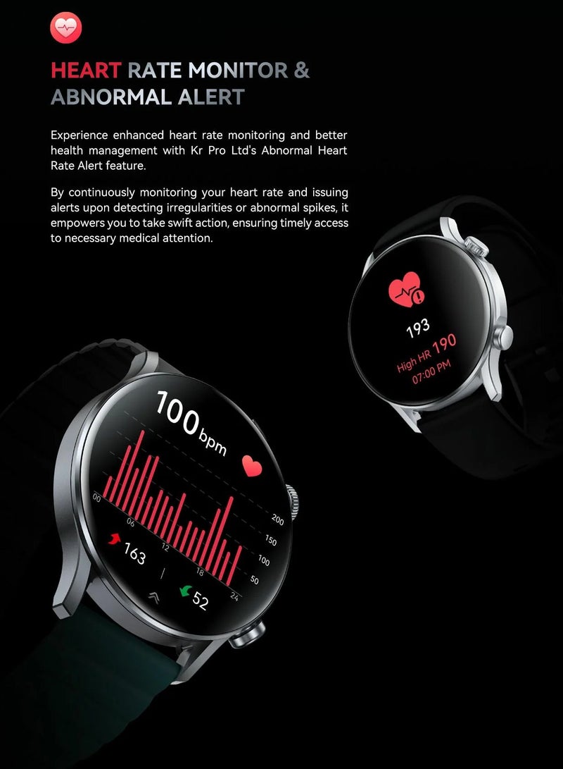 Kieslect Calling Watch Kr Pro Ltd with dual strap - SILVER
