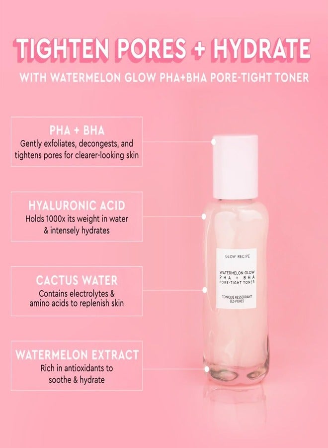 Glow Recipe Watermelon Glow PHA + BHA Pore Tight Toner - 40ml: Refresh & Refine Your Skin