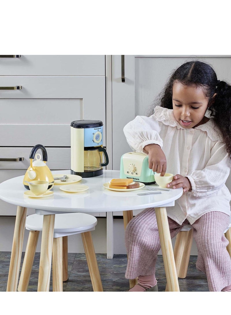 Morphy Richards Toys: Complete Kitchen Set With Toaster, Coffee Maker, Kettle, Play Food, And More, For Children Aged 3+