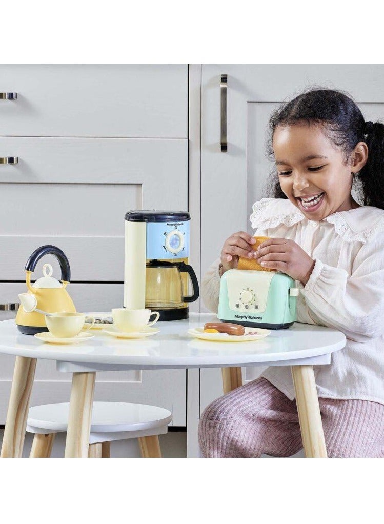 Morphy Richards Toys: Complete Kitchen Set With Toaster, Coffee Maker, Kettle, Play Food, And More, For Children Aged 3+