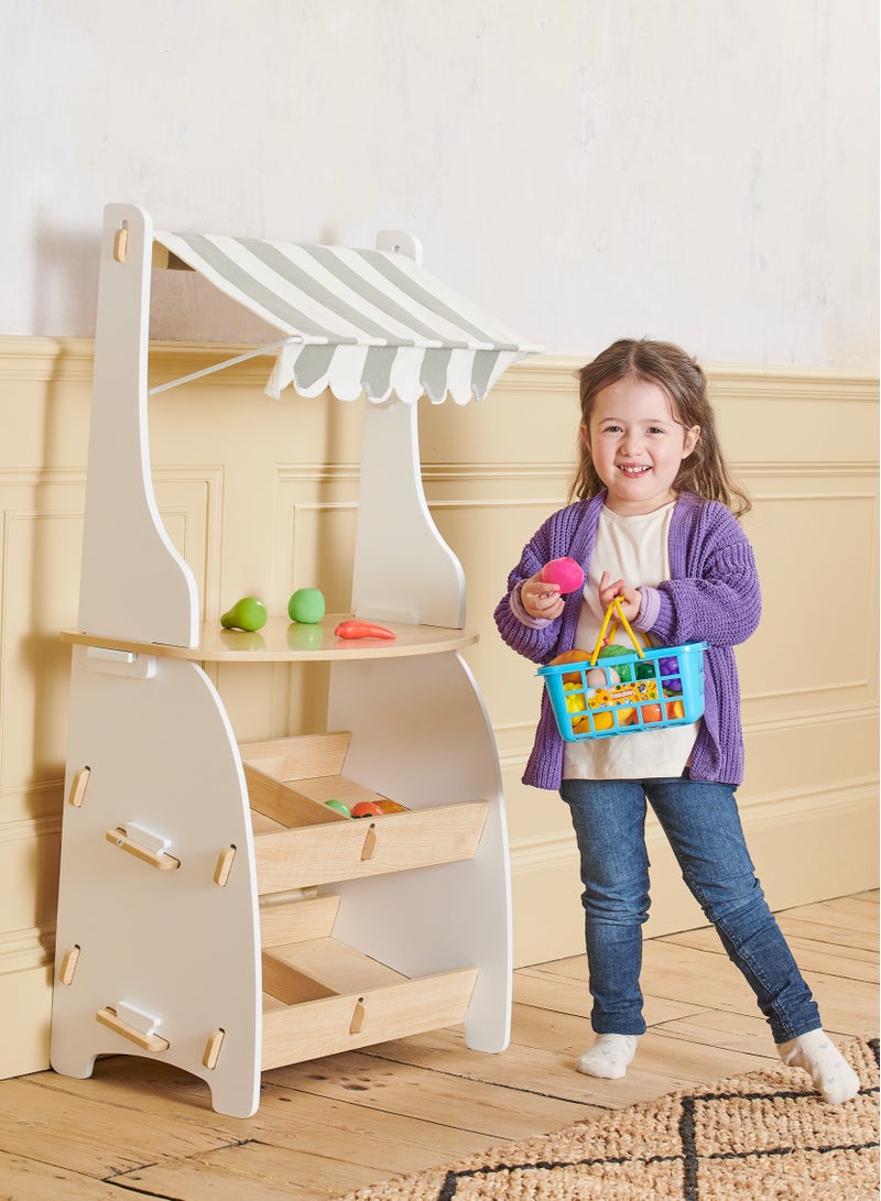 Fruit & Veg. Toy Basket: Assorted Fruits And Vegetables, Perfect For Playing Shops. Suitable For Children Aged 2+