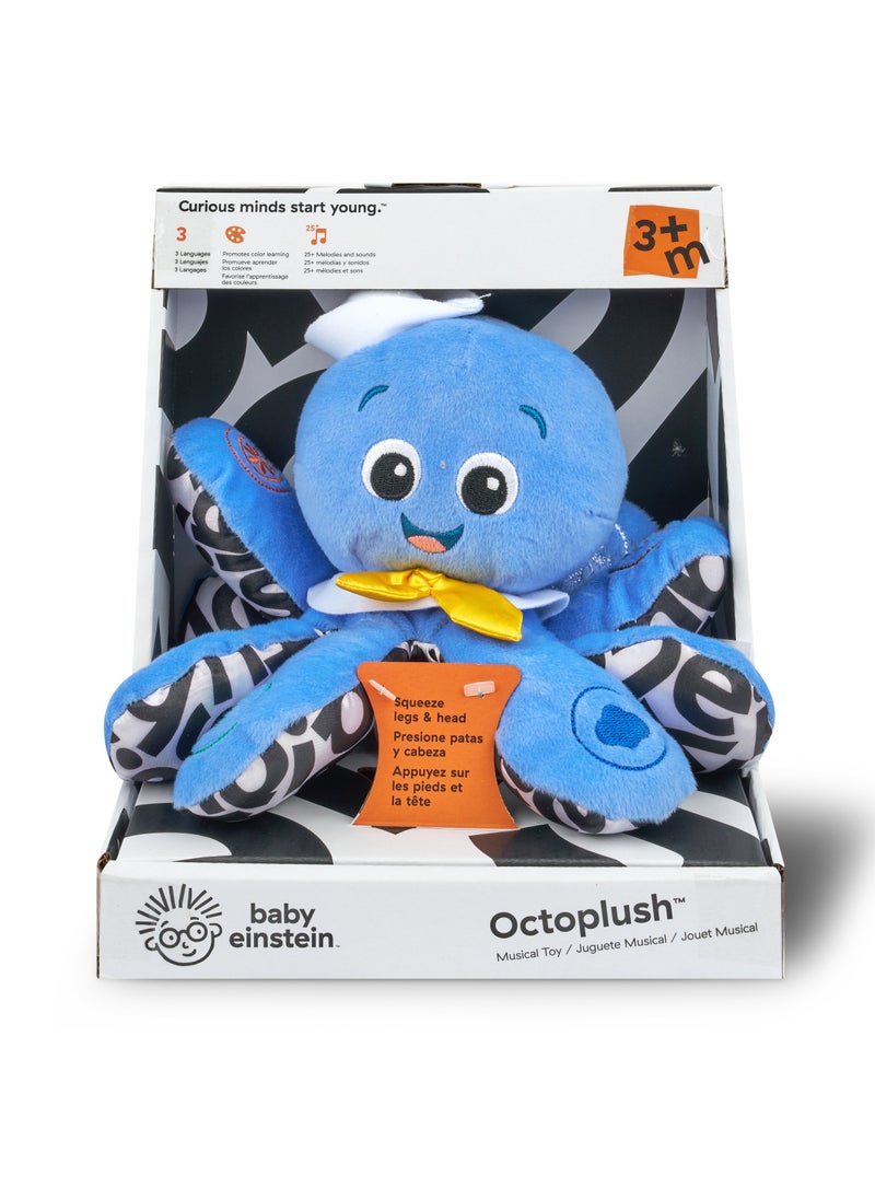 Octoplush Musical Toy – Plush Color & Sound Activity Toy, Teaches Colors in 3 Languages, for Infants & Toddlers