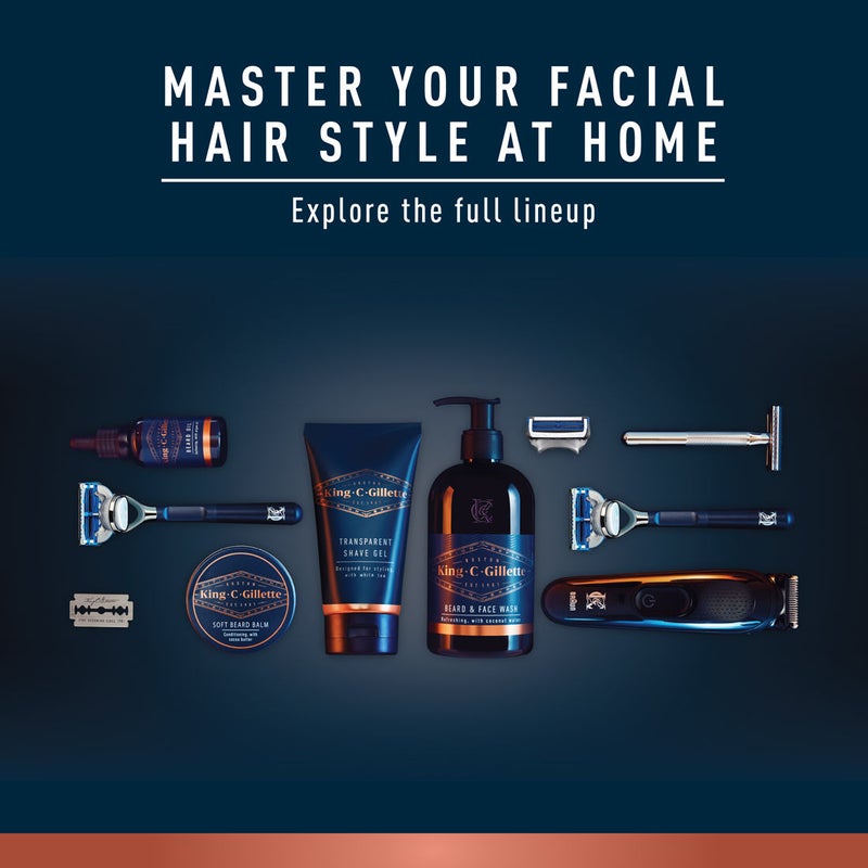 King C Beard Trimmer Kit With Lifetime Sharp Blades And 3 Interchangeable Combs