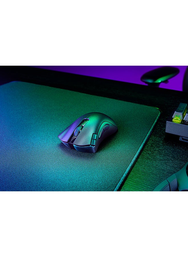 DeathAdder V2 X Hyper Speed: Ergonomic Design with 16000 DPI - Ultra-Fast Hyper Speed Wireless Ergonomic Gaming Mouse - Black