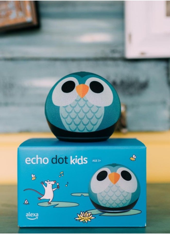 Echo Dot Kids supports Alexa a new design an account equipped with a parental control system in the form of a fifth generation owl a recent version