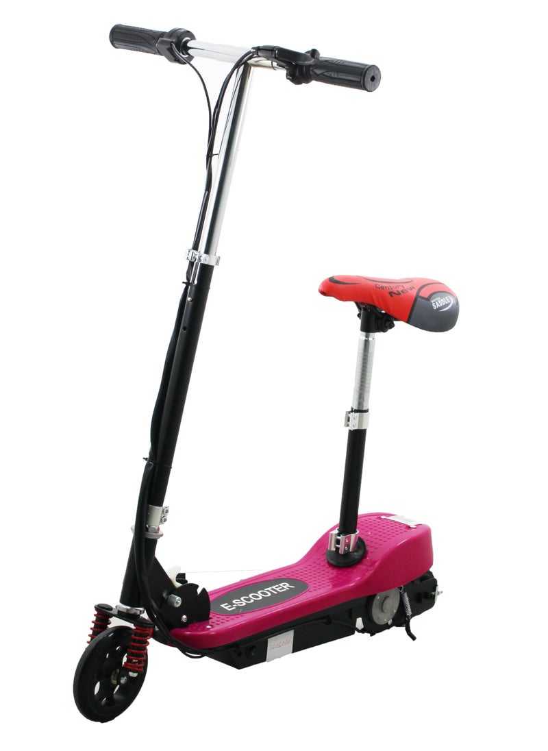 Leaders Kids Seated E-Scooter With Seat, 120W 24V, 12km/h Max Speed, 8-10km Range, 70kg Load, 5.5