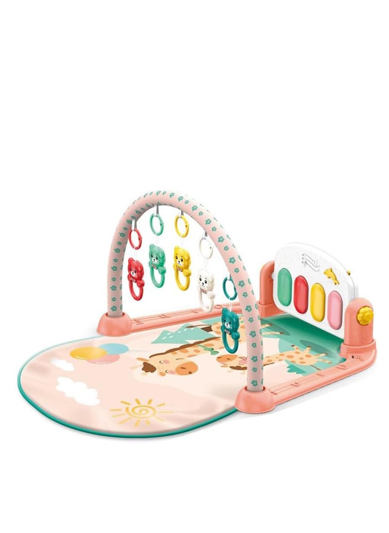 Baybee Pedal Piano Baby Play Gym Mat for Babies Activity Playgym for Baby with 5 Hanging Toys  Rotatable Piano Baby Bedding Set Crawling mats for floor Baby Play Gym Mat for Babies