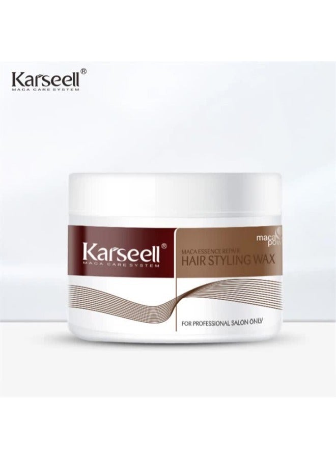 Karseell Anti-Hair Loss Set 5 pcs with Shampoo, Conditioner, Maca Collagen Mask ,  Maca Oil and Strong Hold Hair Styling Wax