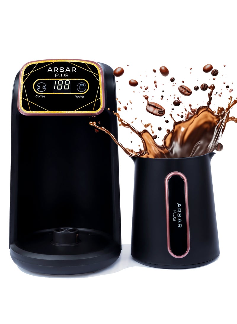 Luxurious Turkish Coffee Maker - Elegant Design with 600 Watts and Advanced Digital Sensor for Enjoying Delicious Coffee