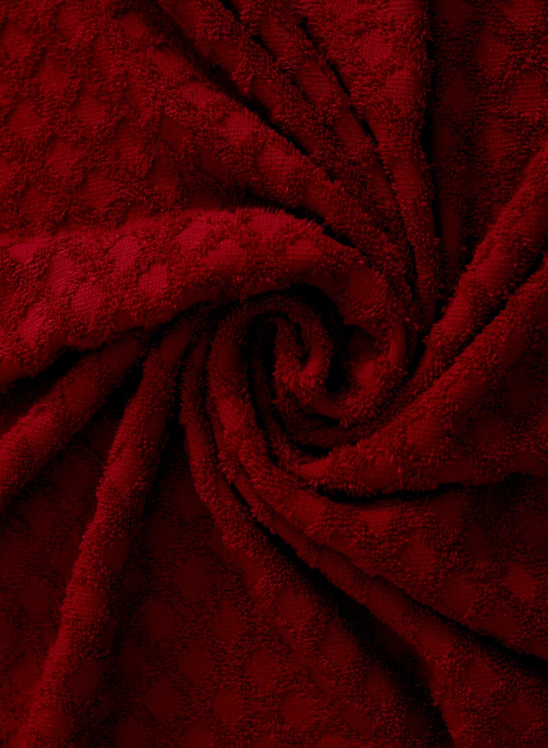 Diamond Jacquard 70 x 132cm 100% Cotton Bath Towel Pack, Premium Quality Towel