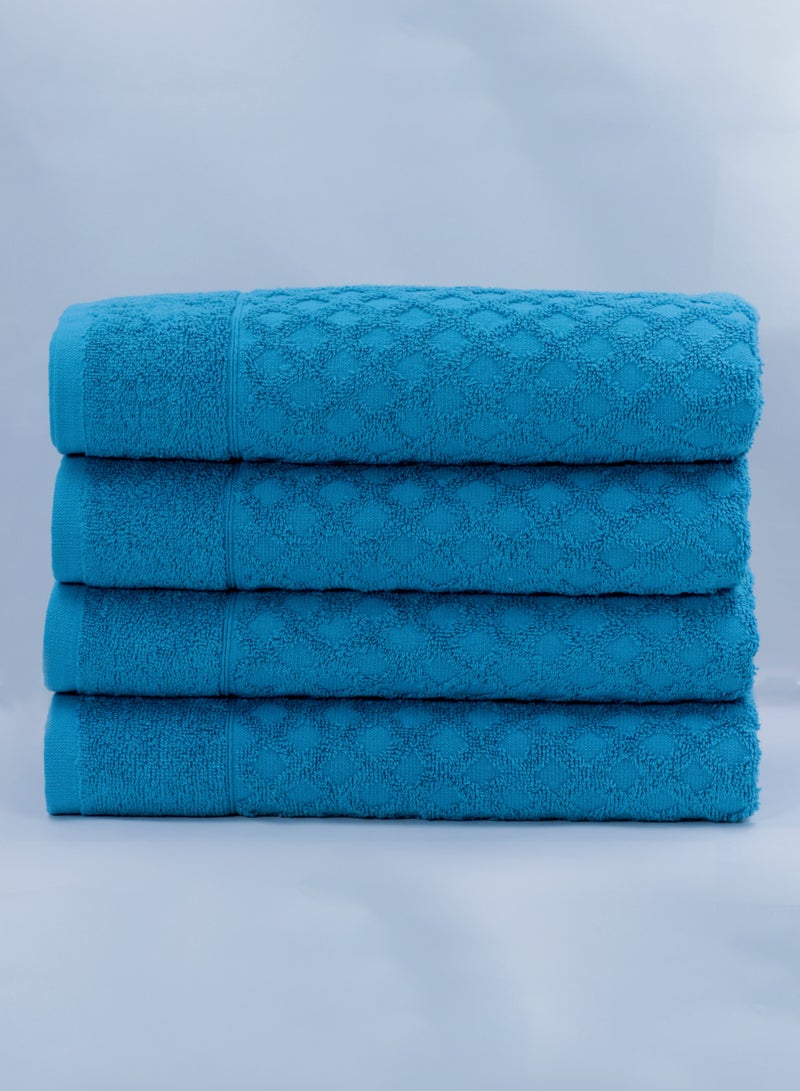 Diamond Jacquard 70 x 132cm 100% Cotton Bath Towel Pack , Premium Quality Towel