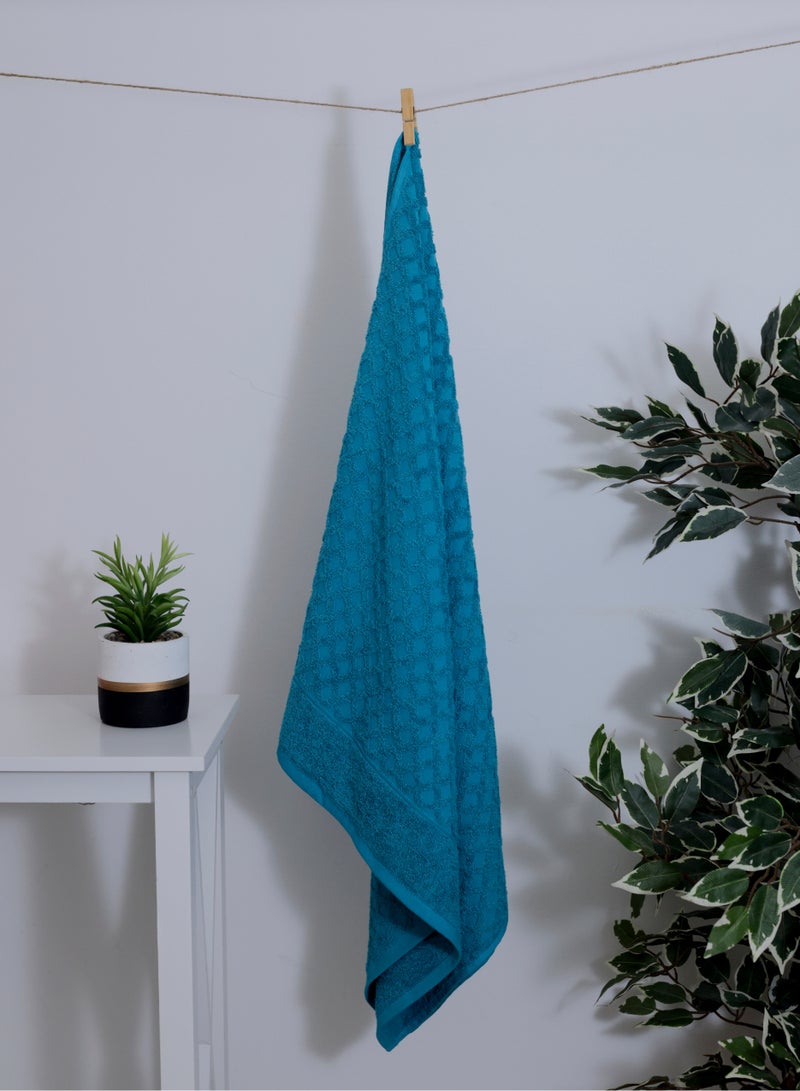 Diamond Jacquard 70 x 132cm 100% Cotton Bath Towel Pack , Premium Quality Towel