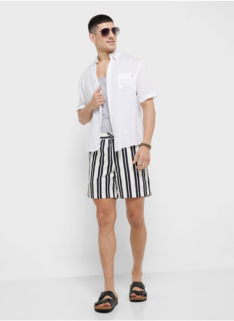 Jpstjaiden Jjjacquard  Striped Shorts