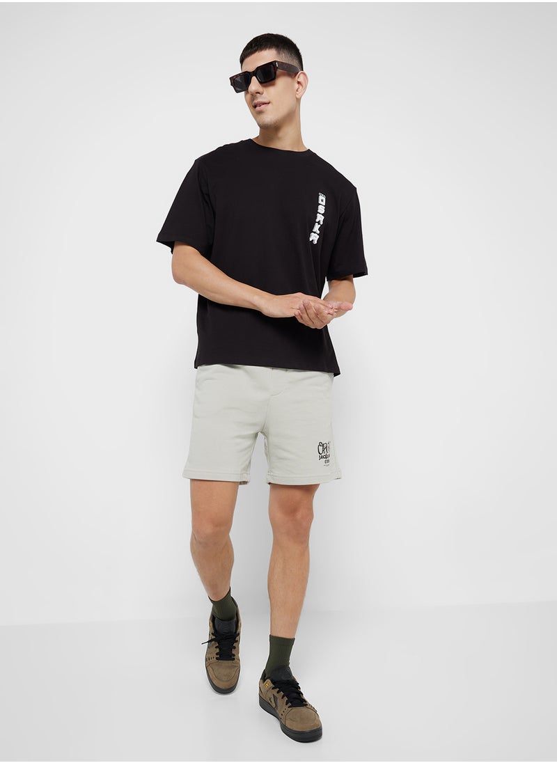 Jpstkane Jjbushwick Logo Print Sweatshorts