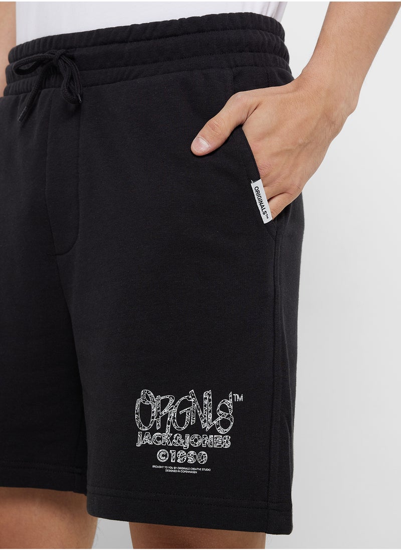 Jpstkane Jjbushwick Logo Print Sweatshorts