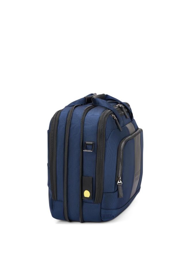 Delsey Wagram 2 Comparment Satchel Breifecase 15.6 inch Navy Blue