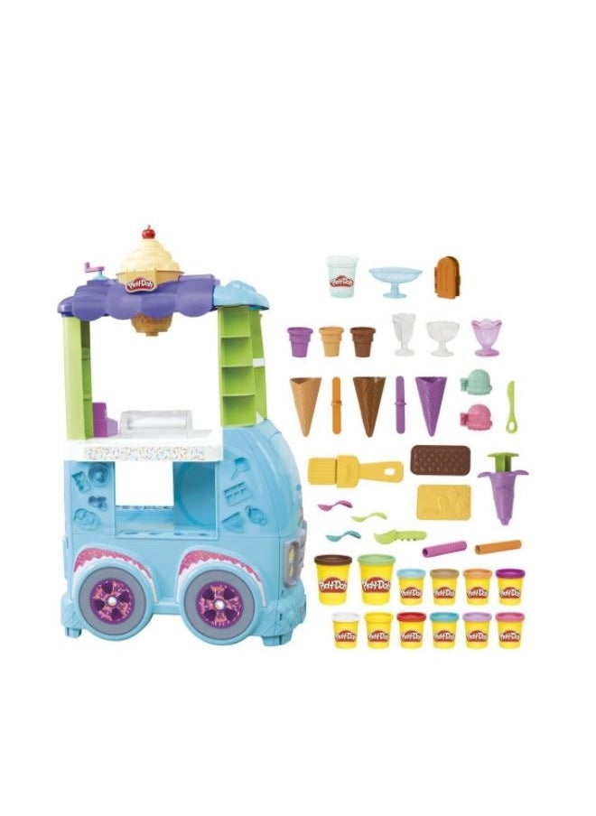 Jumbo Kitchen Creations Ultimate Ice Cream Truck Playset For Kids 3 Years And Up