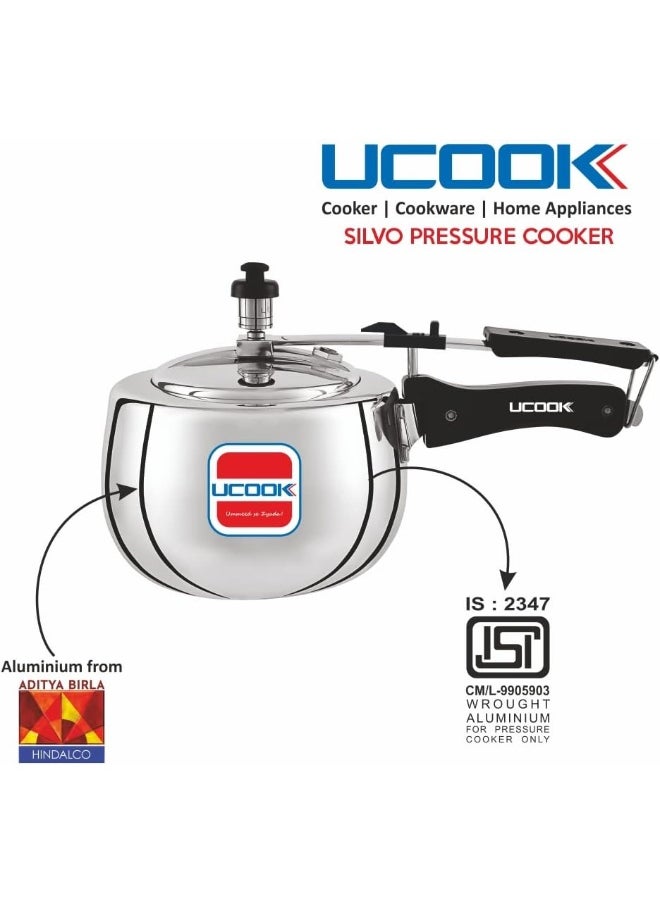 Ucook Silvo Steel Pressure Cooker