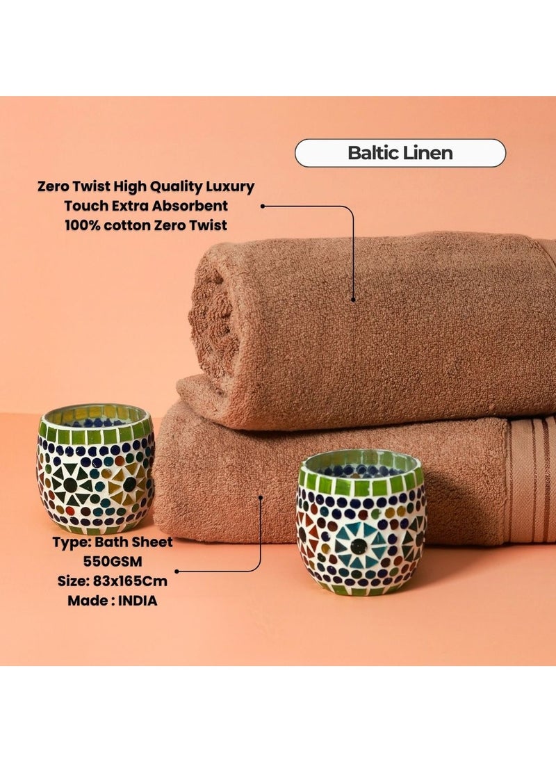 Zero twist 100% cotton,80 x 165 cm, Ultra Plus and Absorbent, Soft and smooth for everyday use