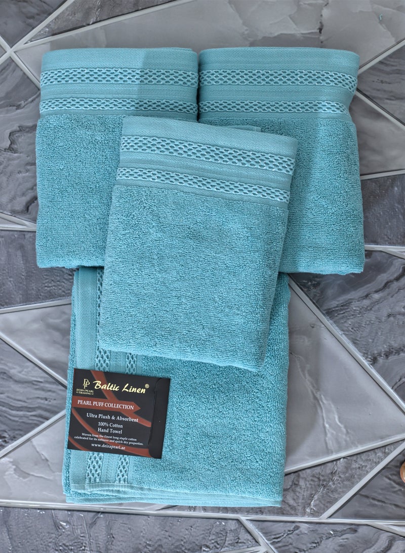 Premium Towel Set 50 x 90 Pearl Puff Cotton Towel 100% Cotton