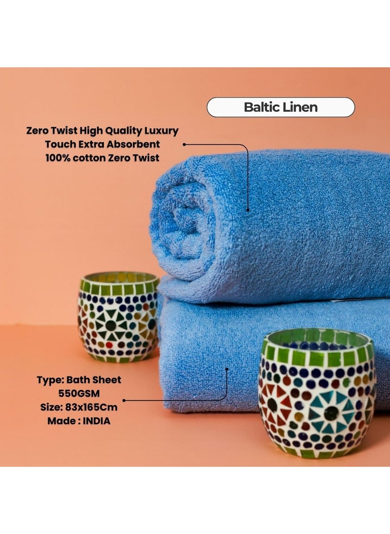 Zero twist 100% cotton,80 x 165 cm, Ultra Plus and Absorbent, Soft and smooth for everyday use