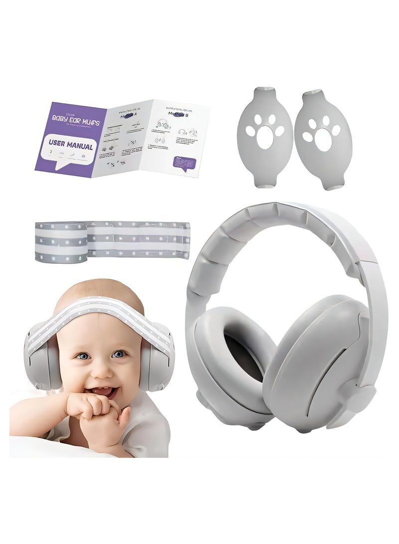 Baby Earmuffs Dual-purpose Head-mounted Noise-proof Sleeping Children's Outdoor Noise Reduction Earmuffs