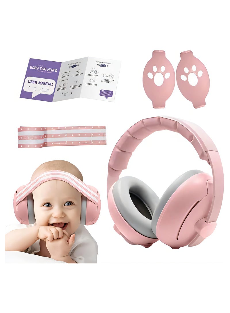 Baby Earmuffs Dual-purpose Head-mounted Noise-proof Sleeping Children's Outdoor Noise Reduction Earmuffs