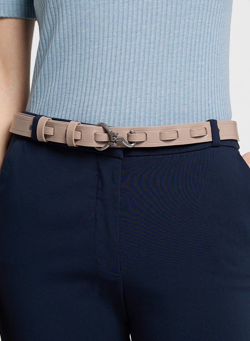 Weave Detail Waist Belt