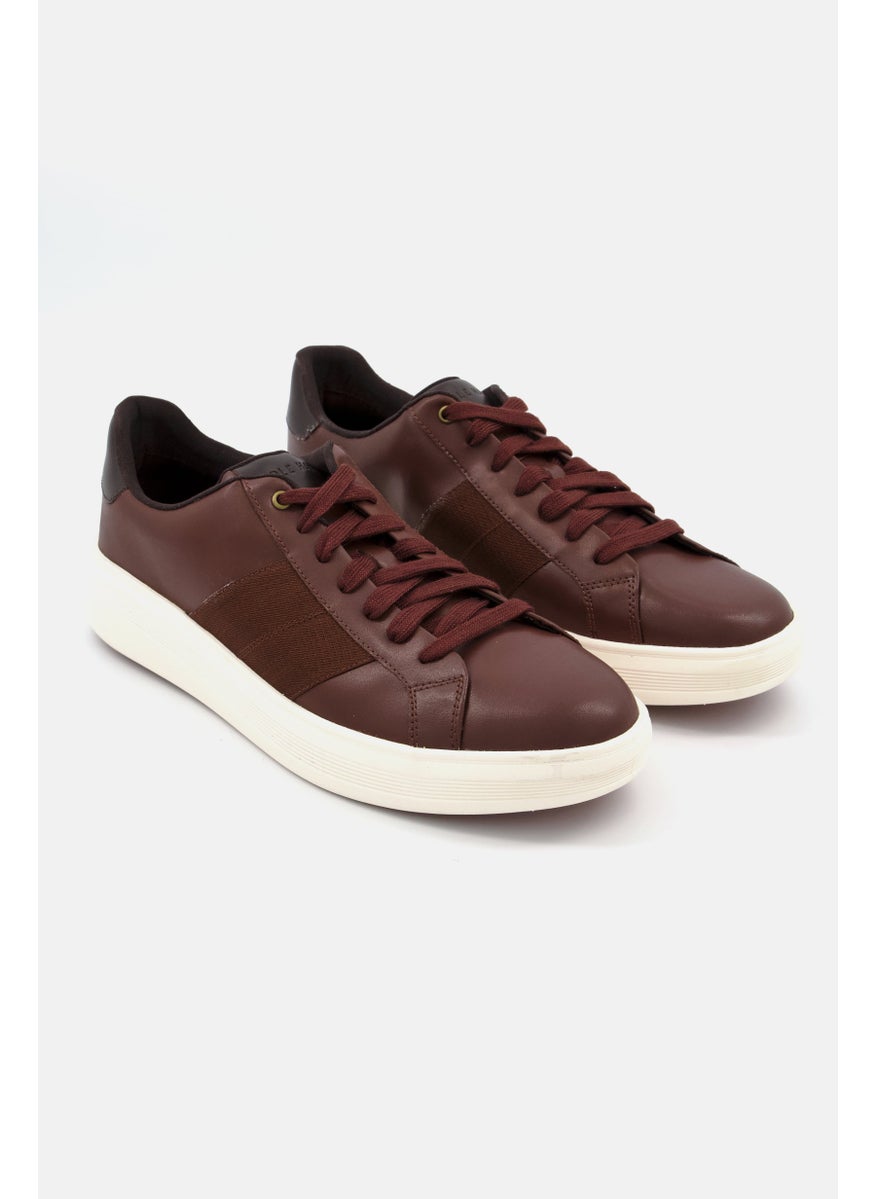 Men Lace Up Casual Shoes, Brown