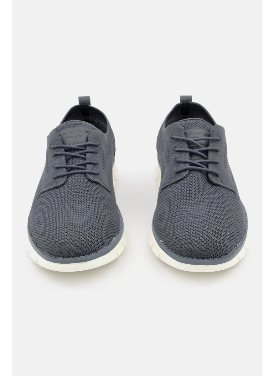 Men Lace Up Casual Shoes, Grey