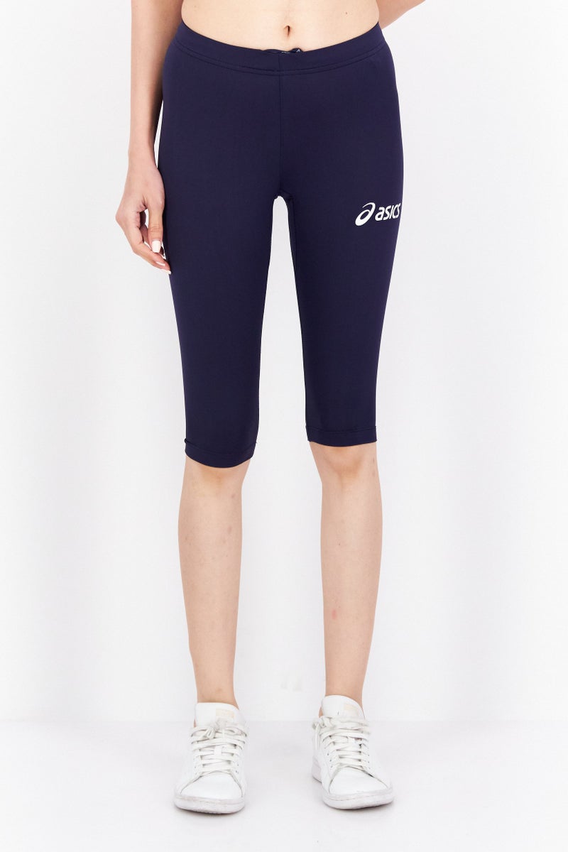 Women Sportswear Fit Training Legging Short, Navy Blue