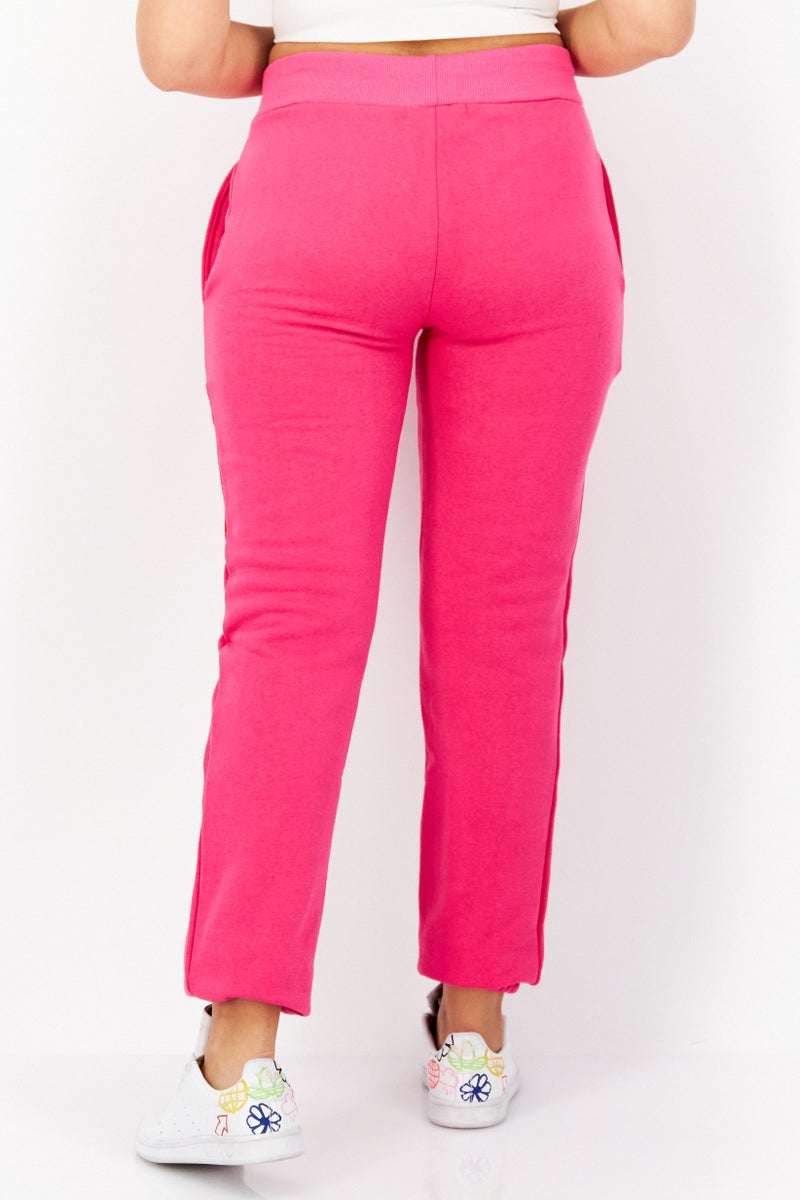 Women Regular Fit Graphic Jogger Pant, Pink Combo