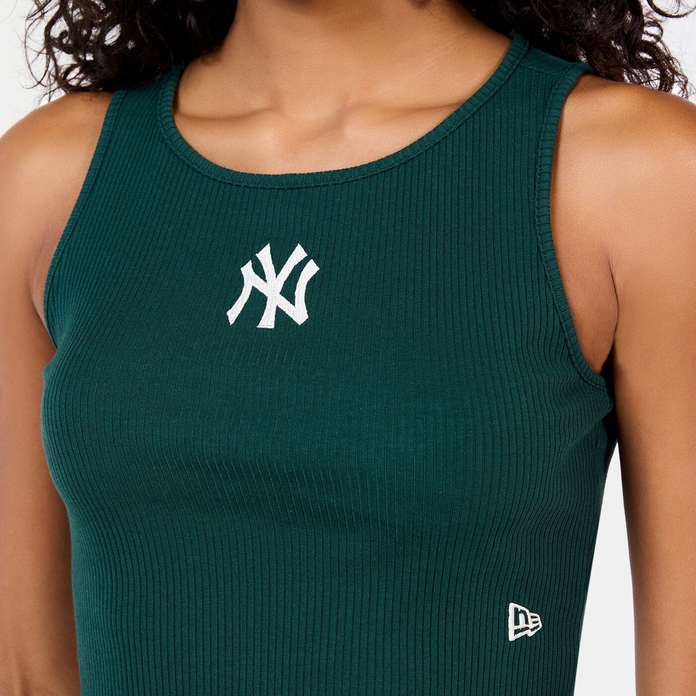 Women's MLB New York Yankees Ribbed Crop Top