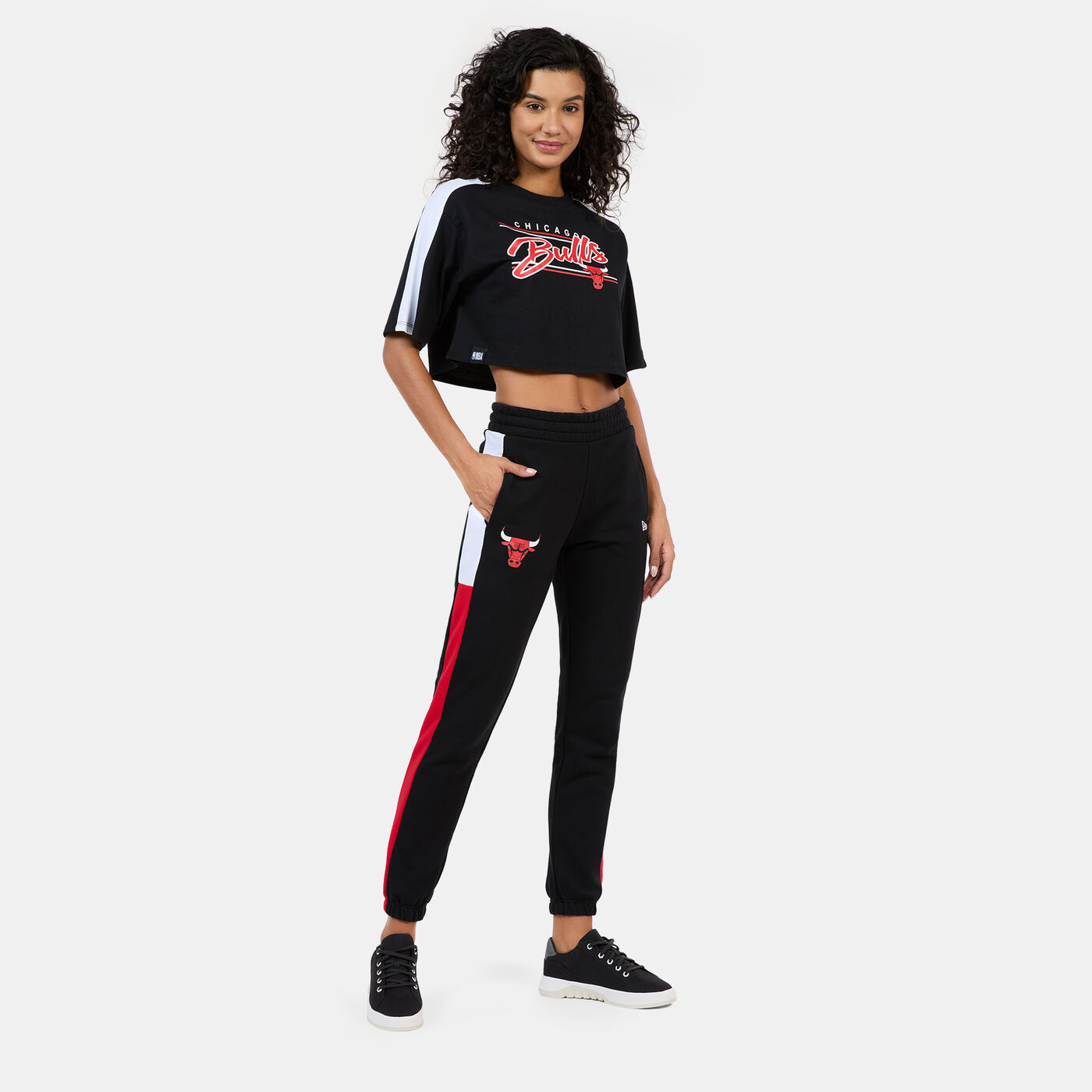 Women's NBA Chicago Bulls Colourblock Crop Top