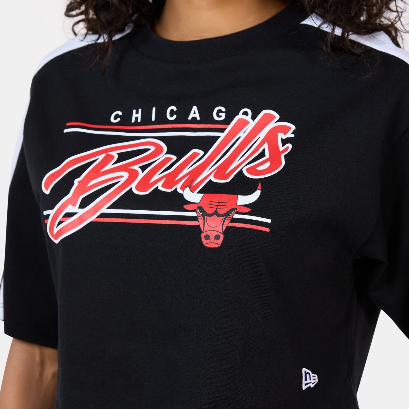 Women's NBA Chicago Bulls Colourblock Crop Top