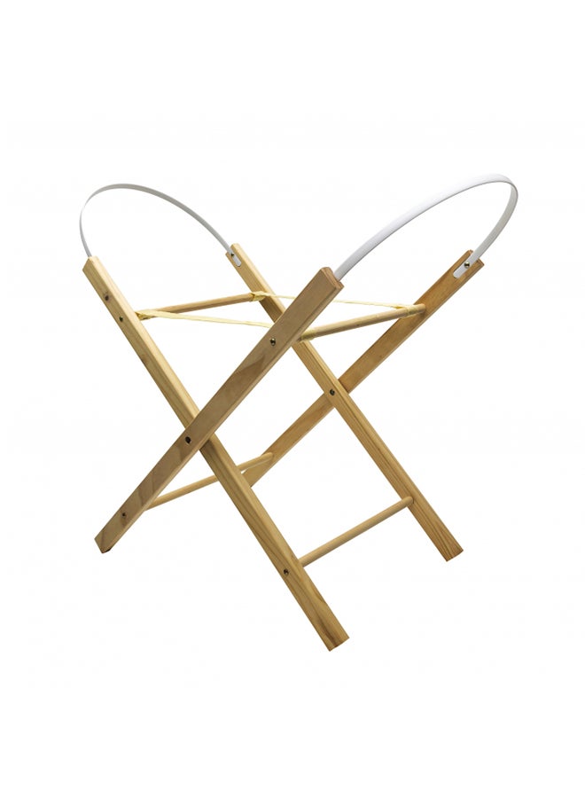 Tiny Ted Palm Moses Basket With Folding Stand