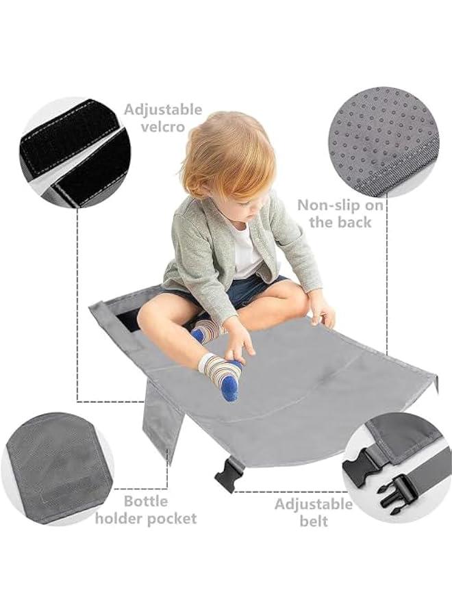 Airplane Bed for Toddler, Portable Airplane Seat Child Extender Bed Travel Aircraft for Leg Rest Kids Lying Down Baby Travel Essentials Flight Sleep(Blue)