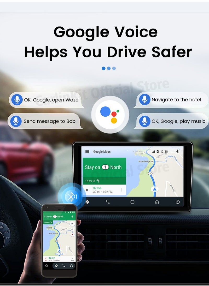 CarlinKit A2A Wireless Android Auto Dongle Wireless adapter Google assistant Map For 98% Car With Wireless Android Auto 5.8Ghz WiFi Quick Automatic connection FOTA Upgrade