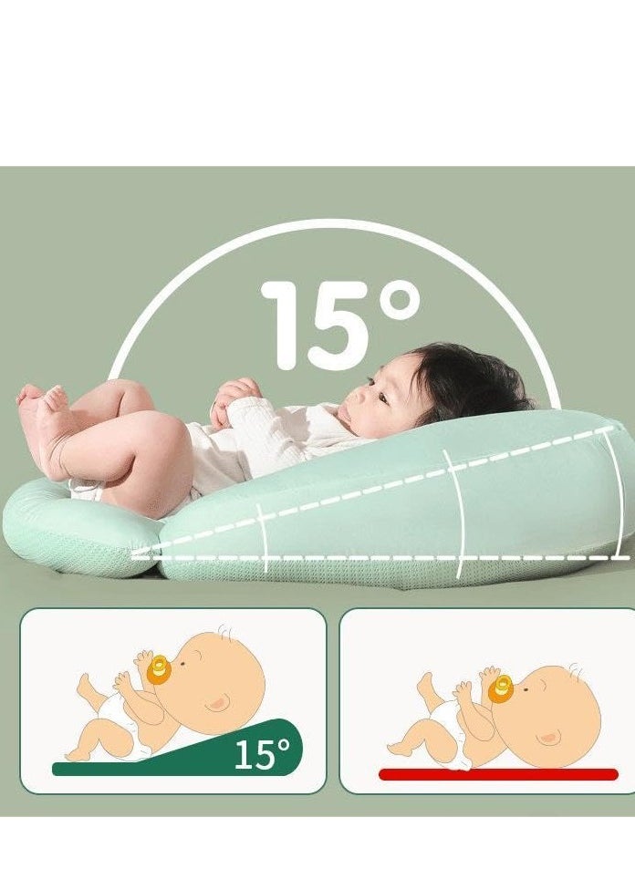 2 In 1 Baby Nursing Pillow And Body Positioner Body Hugging Design with Adjustable Waist Strap Multifunctional Toddler Look Up and Lying Pillow Set Enlarged and Widened for Breastfeeding and Bottle Feeding